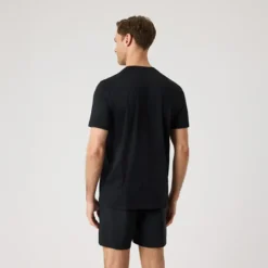 Ace Mesh Panel T-Shirt, Black Beauty
