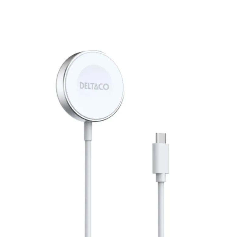 Apple Watch/Samsung Galaxy Watch Laddare 1 m USB-C Kabel, Vit