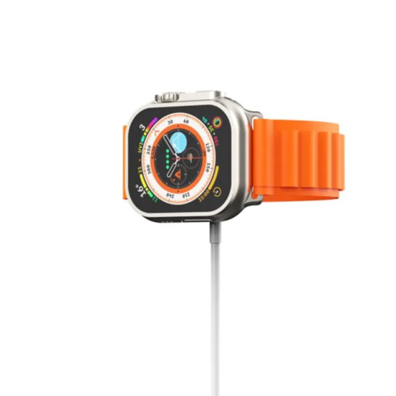 Apple Watch/Samsung Galaxy Watch Laddare 1 m USB-C Kabel, Vit