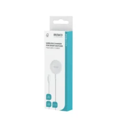 Apple Watch/Samsung Galaxy Watch Laddare 1 m USB-C Kabel, Vit