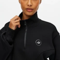 Base Sweat Half Zip, Black