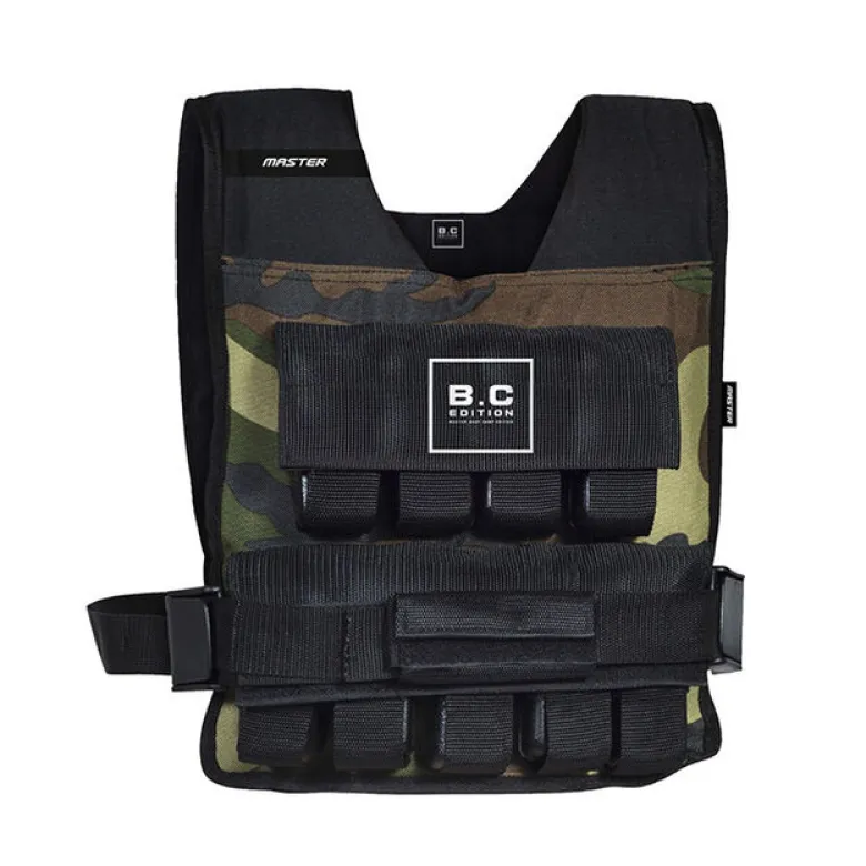 B.C Viktväst + 20kg järnvikter