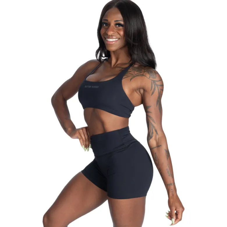 Better Bodies Sport tops, BB strappy bra, Black