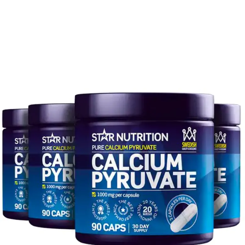 BIG BUY 4 x Calcium Pyruvate Fettförbrännare 90 Kapslar