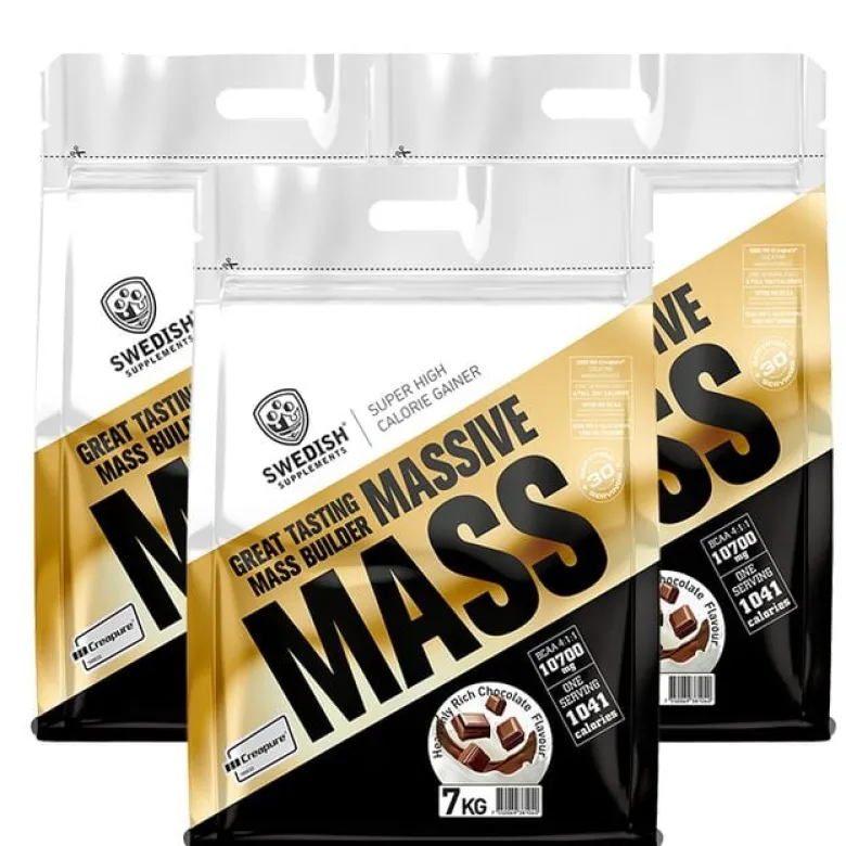 BIG BUY 3 x Massive Mass Gainer 7 kg