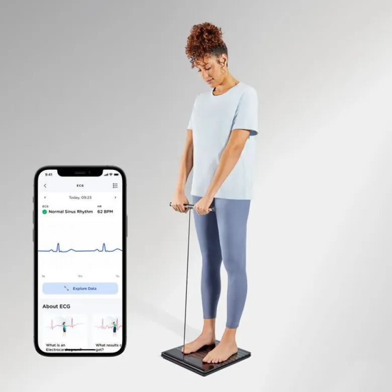 Body Scan Diagnostisk Personvåg Svart