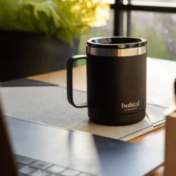 Bohtal Stainless steel Coffe Cup 350 ml, Black