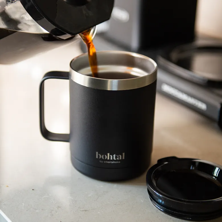 Bohtal Stainless steel Coffe Cup 350 ml, Black