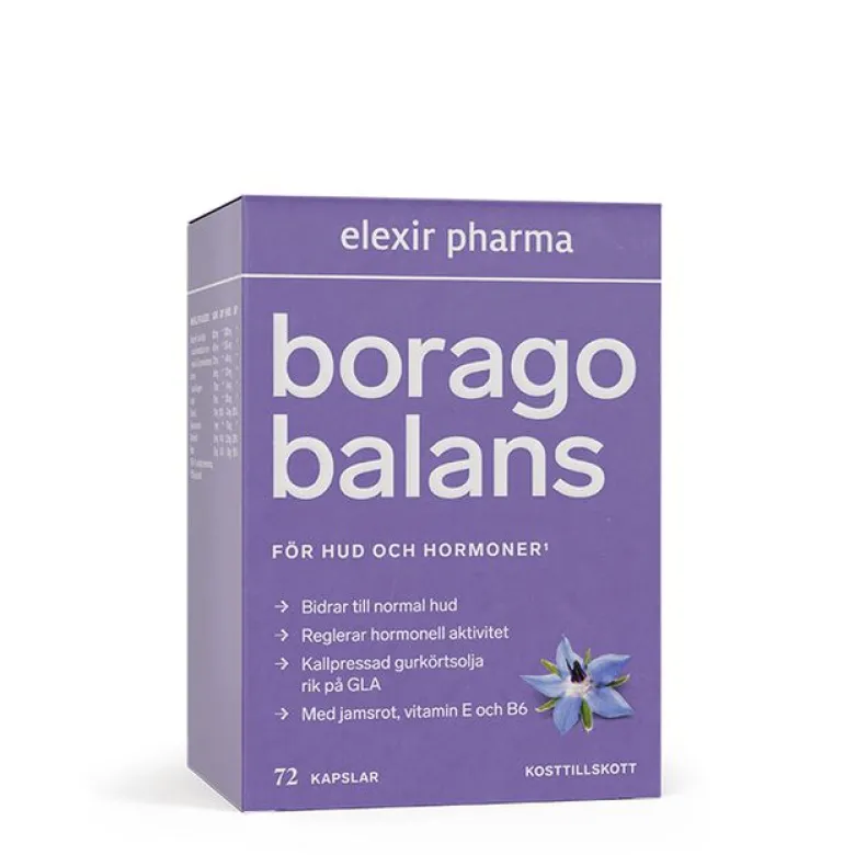 Borago Hud & Hormoner 72 kapslar