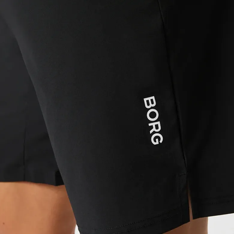 Borg Athletic 9" Shorts, Black Beauty