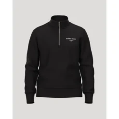 Borg Essential 1 Half Zip, Black Beauty