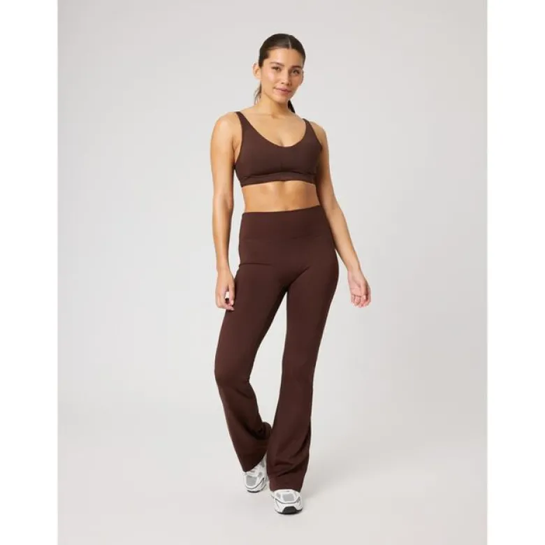 Borg Flare Tights, Coffe Bean