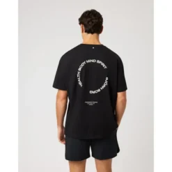 Borg Gym Oversized T-shirt, Black Beauty