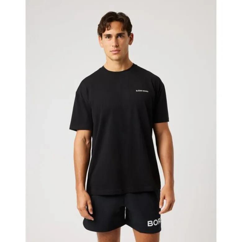 Borg Gym Oversized T-shirt, Black Beauty