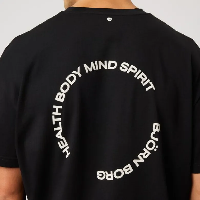 Borg Gym Oversized T-shirt, Black Beauty