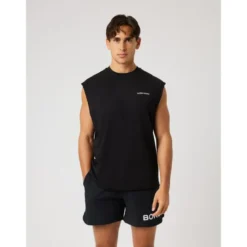 Borg Gym Sleeveless T-shirt, Black Beauty