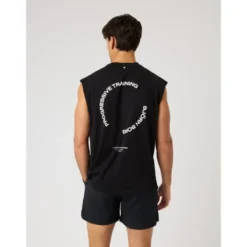 Borg Gym Sleeveless T-shirt, Black Beauty