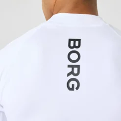 Borg Mock Neck T-Shirt, Brilliant White