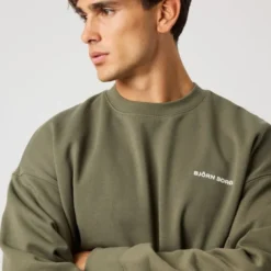 Borg Oversized Sweatshirt, Kalamata