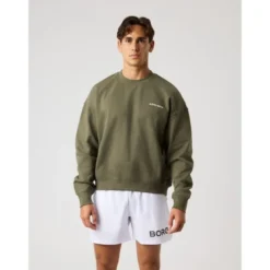 Borg Oversized Sweatshirt, Kalamata