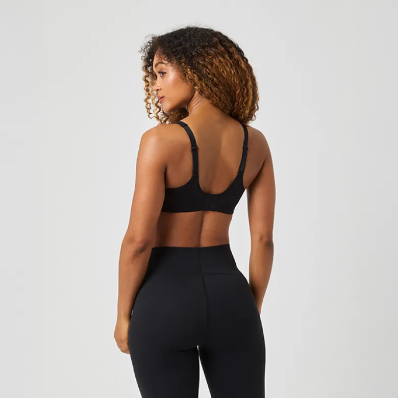 Borg Reform Sports Bra, Black Beauty