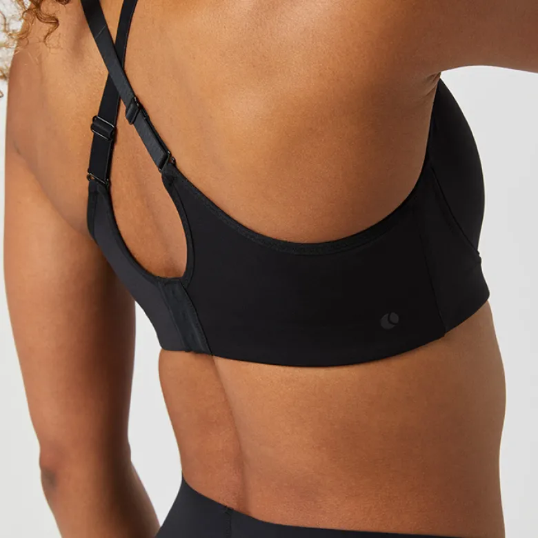 Borg Reform Sports Bra, Black Beauty