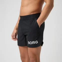 Borg Short Shorts, Black Beauty