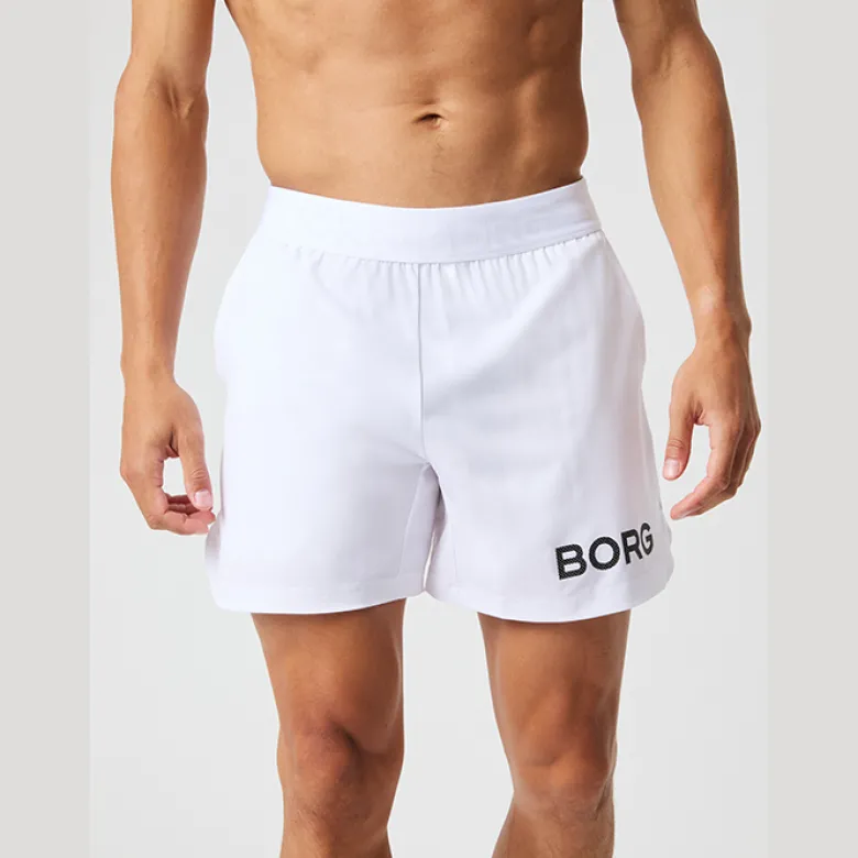 Borg Short Shorts, Brilliant White