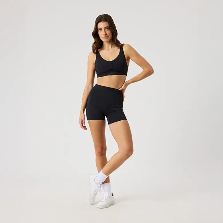 Borg Short Tights, Black Beauty