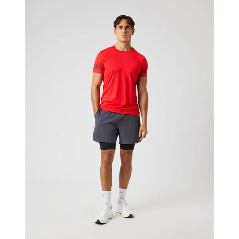 Borg T-shirt, Flame Scarlet