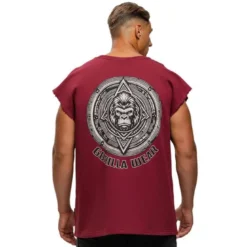 Bouse Cut Off Tank Top, Burgundy