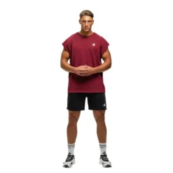 Bouse Cut Off Tank Top, Burgundy