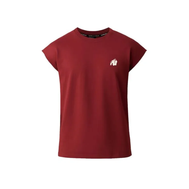 Bouse Cut Off Tank Top, Burgundy