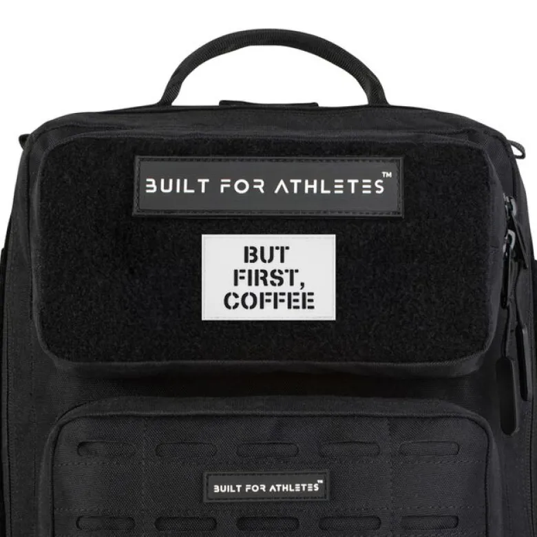 Built for Athletes But First Coffee Velcro Patch