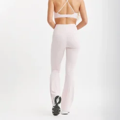 Butter Soft Flare Tights Pink Blush
