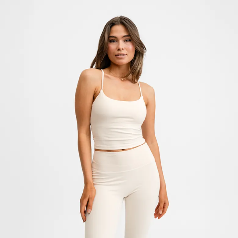 Butter Soft Singlet Cream White