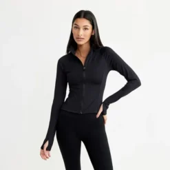 Butter Soft Zip Cardigan, Black