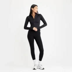 Butter Soft Zip Cardigan, Black