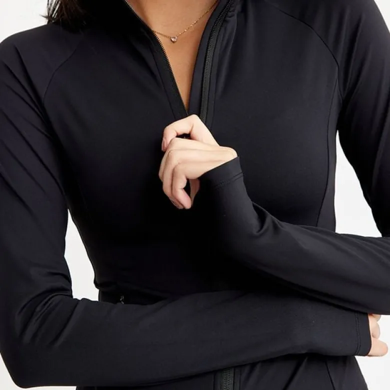 Butter Soft Zip Cardigan, Black