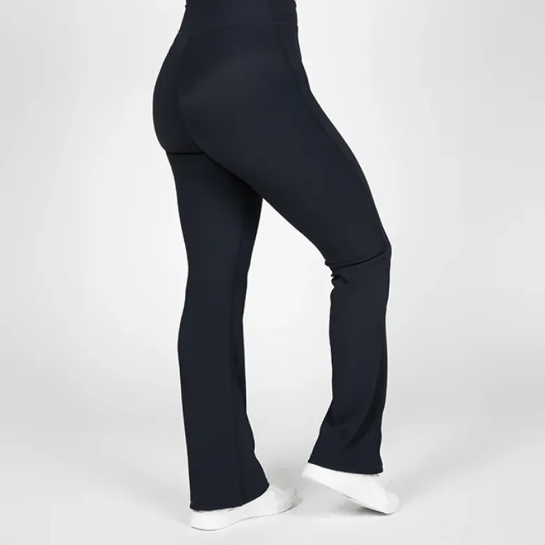 Carmen Flared Leggings, Black