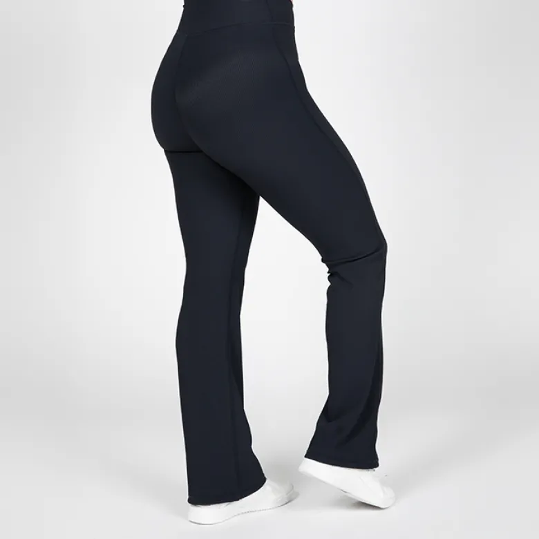 Carmen Flared Leggings, Black