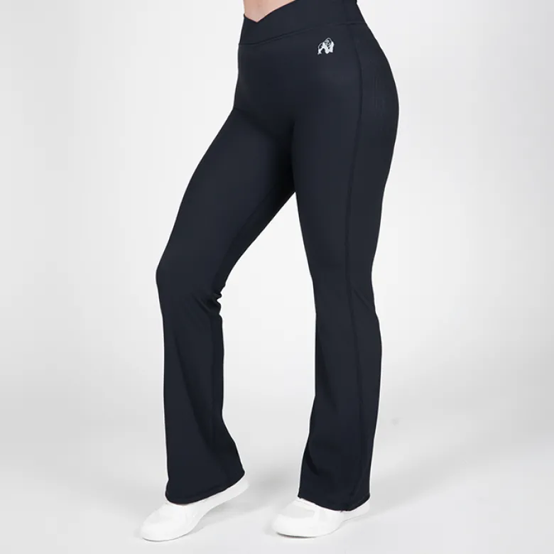 Carmen Flared Leggings, Black