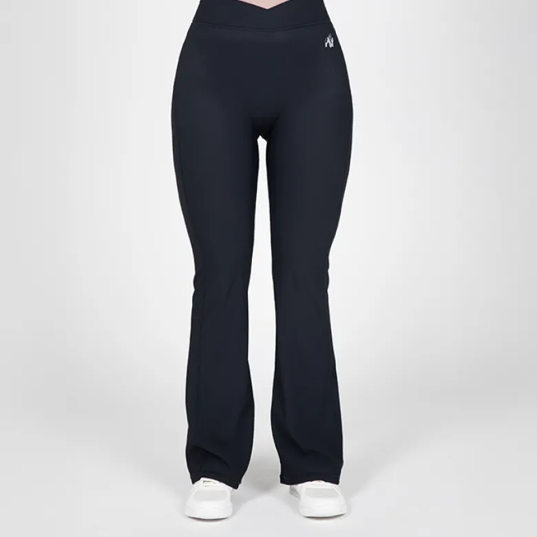 Carmen Flared Leggings, Black