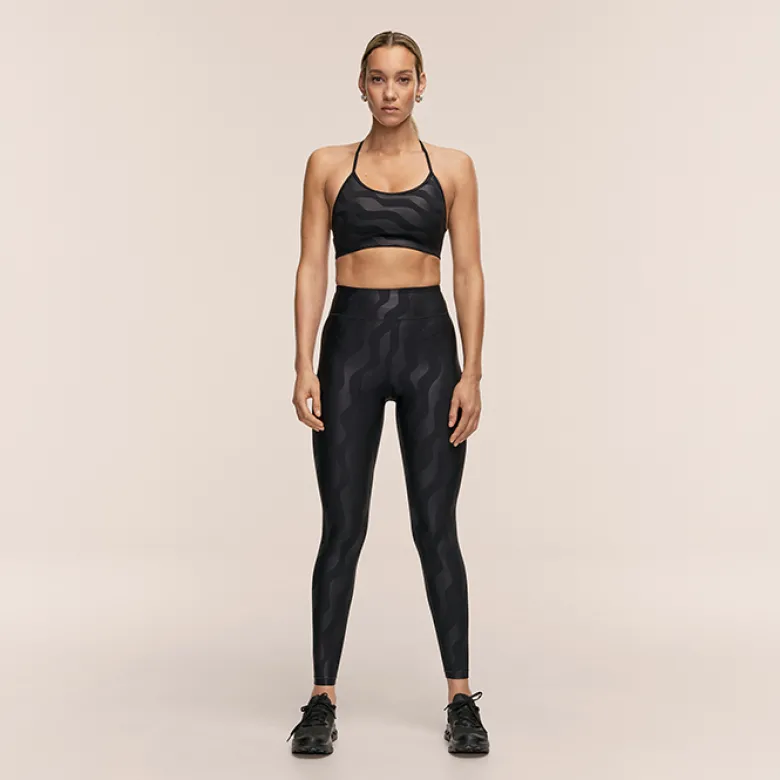 Casall Heat Printed High Waist Tights Black Geo