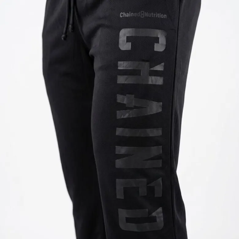Chained Straight Mesh Pants Black/Black
