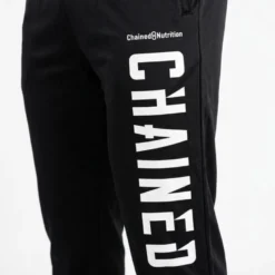 Chained Straight Mesh Pants Black/White
