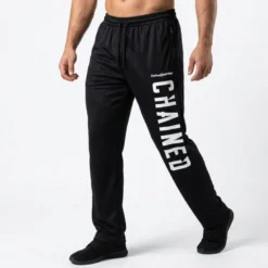 Chained Straight Mesh Pants Black/White