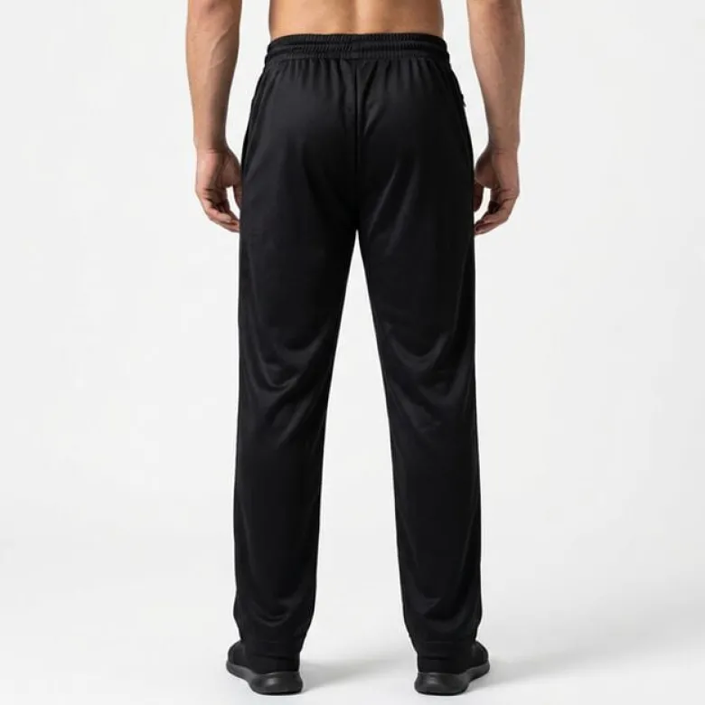 Chained Straight Mesh Pants Black/White