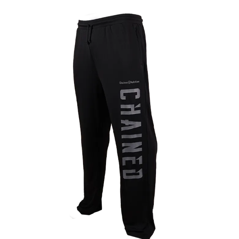 Chained Straight Mesh Pants Black/Grey