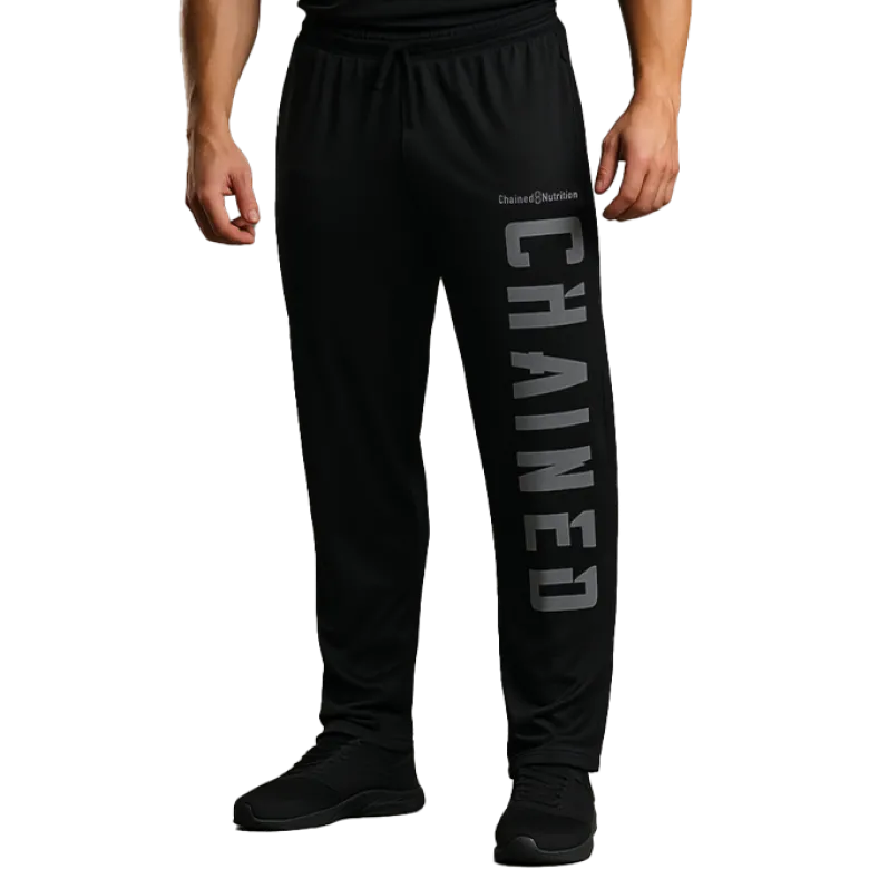 Chained Straight Mesh Pants Black/Grey